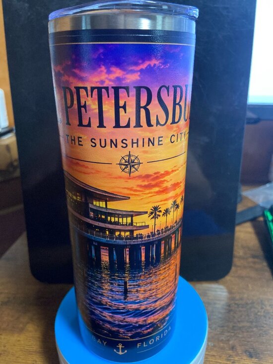 Other - St. Petersburg Florida Sunset Tumbler | 20oz Stainless Steel Travel Cup